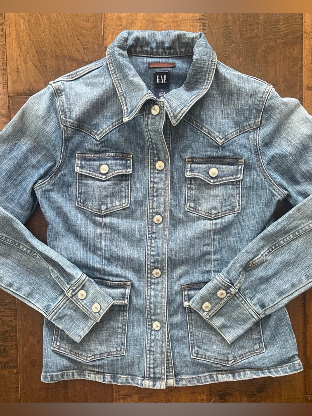 Vintage Y2K era Gap stretch denim western chore jacket Sz. S